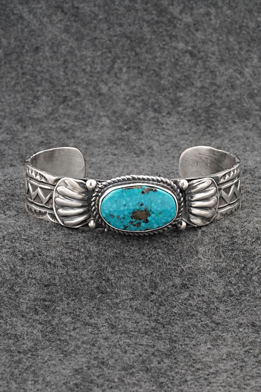 Turquoise & Sterling Silver Bracelet - Tillie Jon