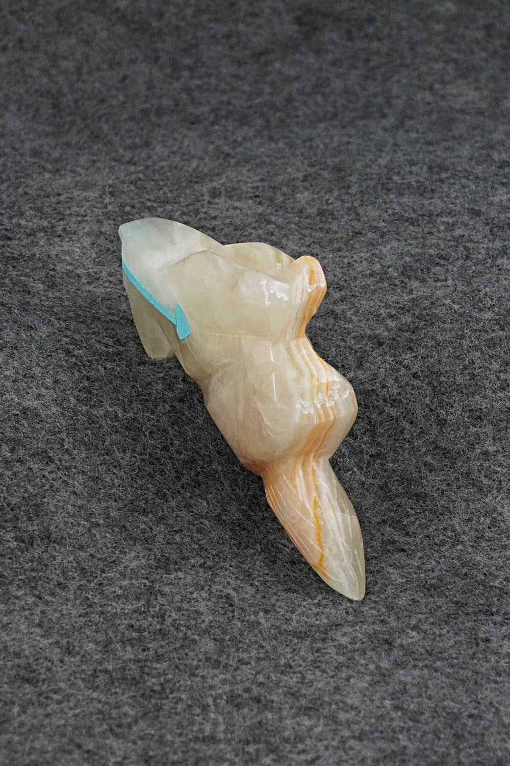 Wolf Zuni Fetish Carving - Kenric Laiwakete