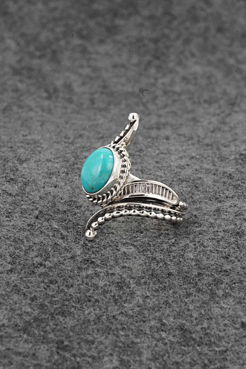 Turquoise & Sterling Silver Ring - Thomas Yazzie - Size 6