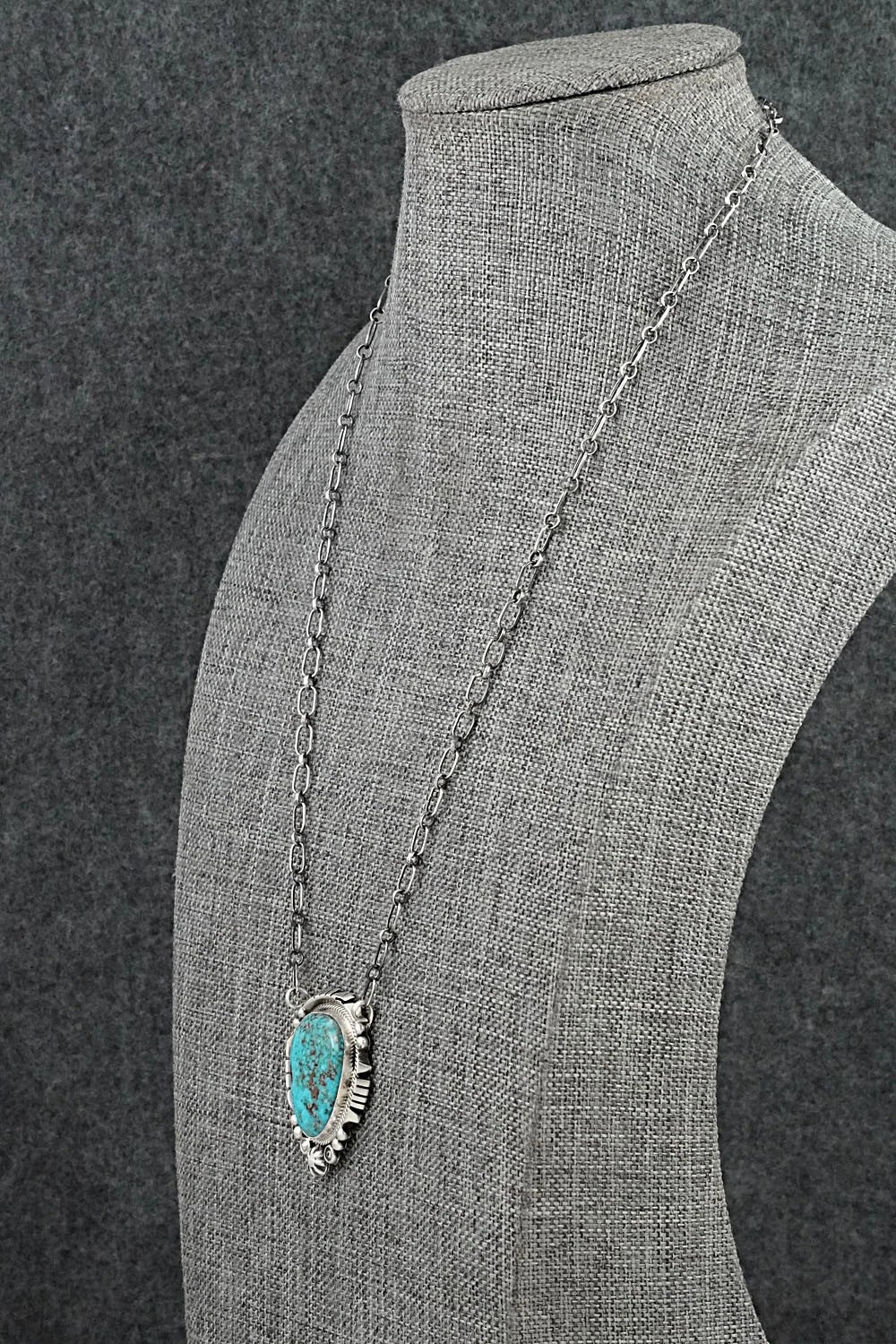 Turquoise & Sterling Silver Necklace - Daniel Benally