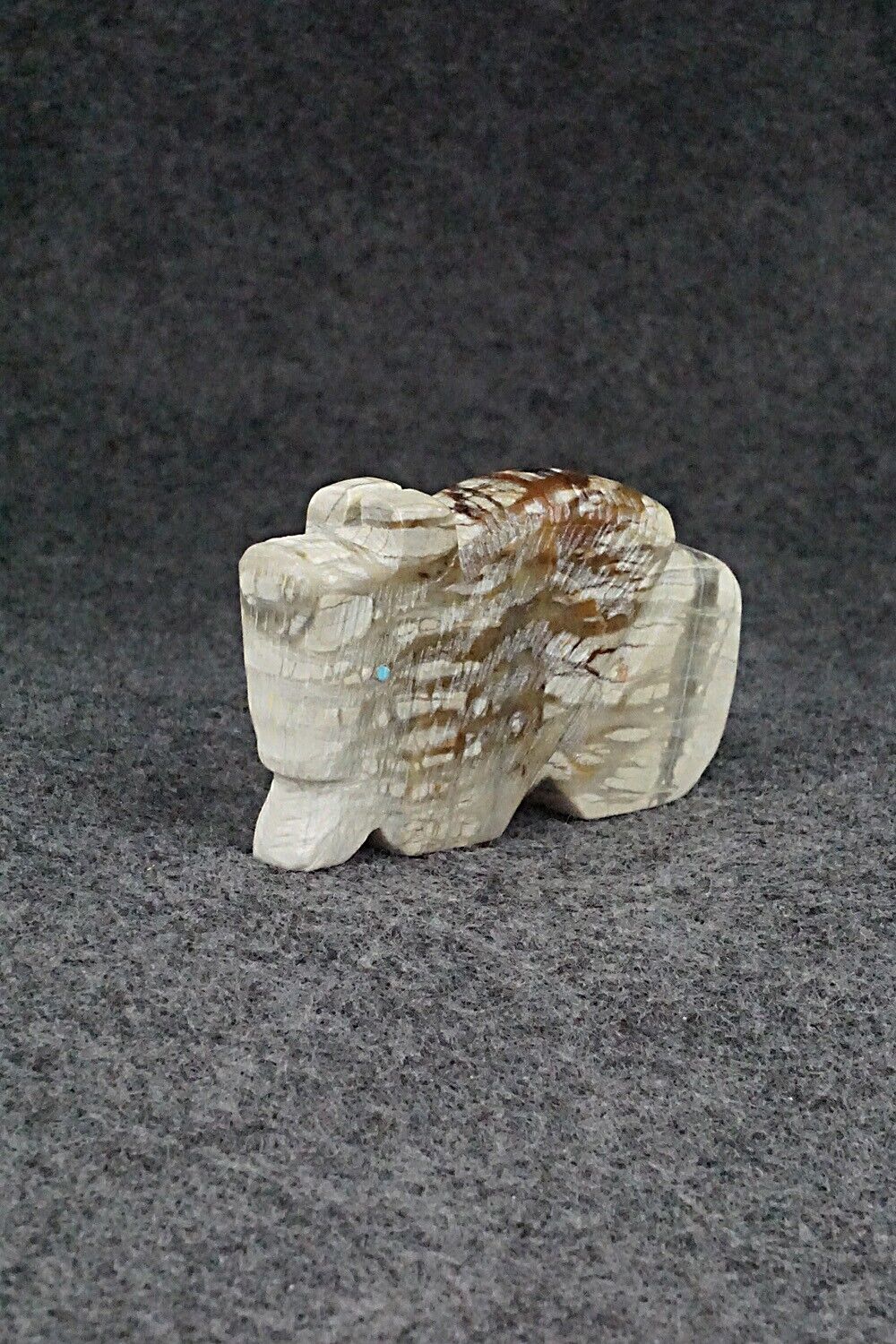 Buffalo Zuni Fetish Carving - Danny Lonjose