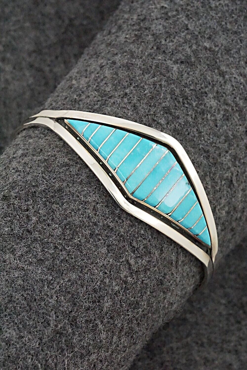 Turquoise & Sterling Silver Bracelet - Marvin Luarkie