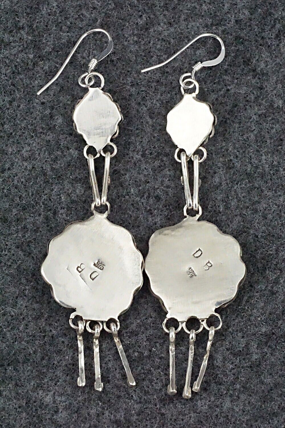 Turquoise & Sterling Silver Earrings - Diana Bellson