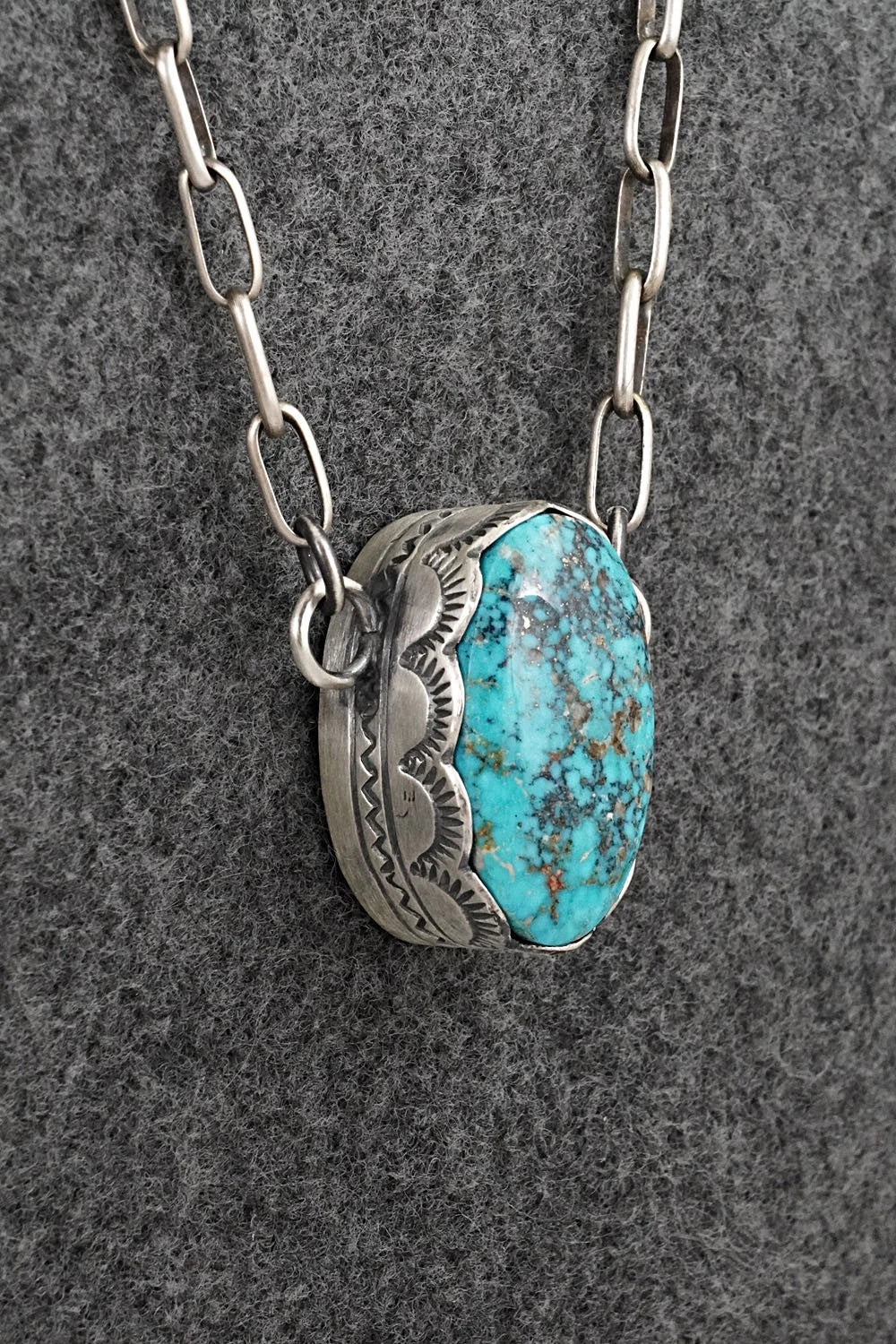 Turquoise & Sterling Silver Necklace - Randy Boyd