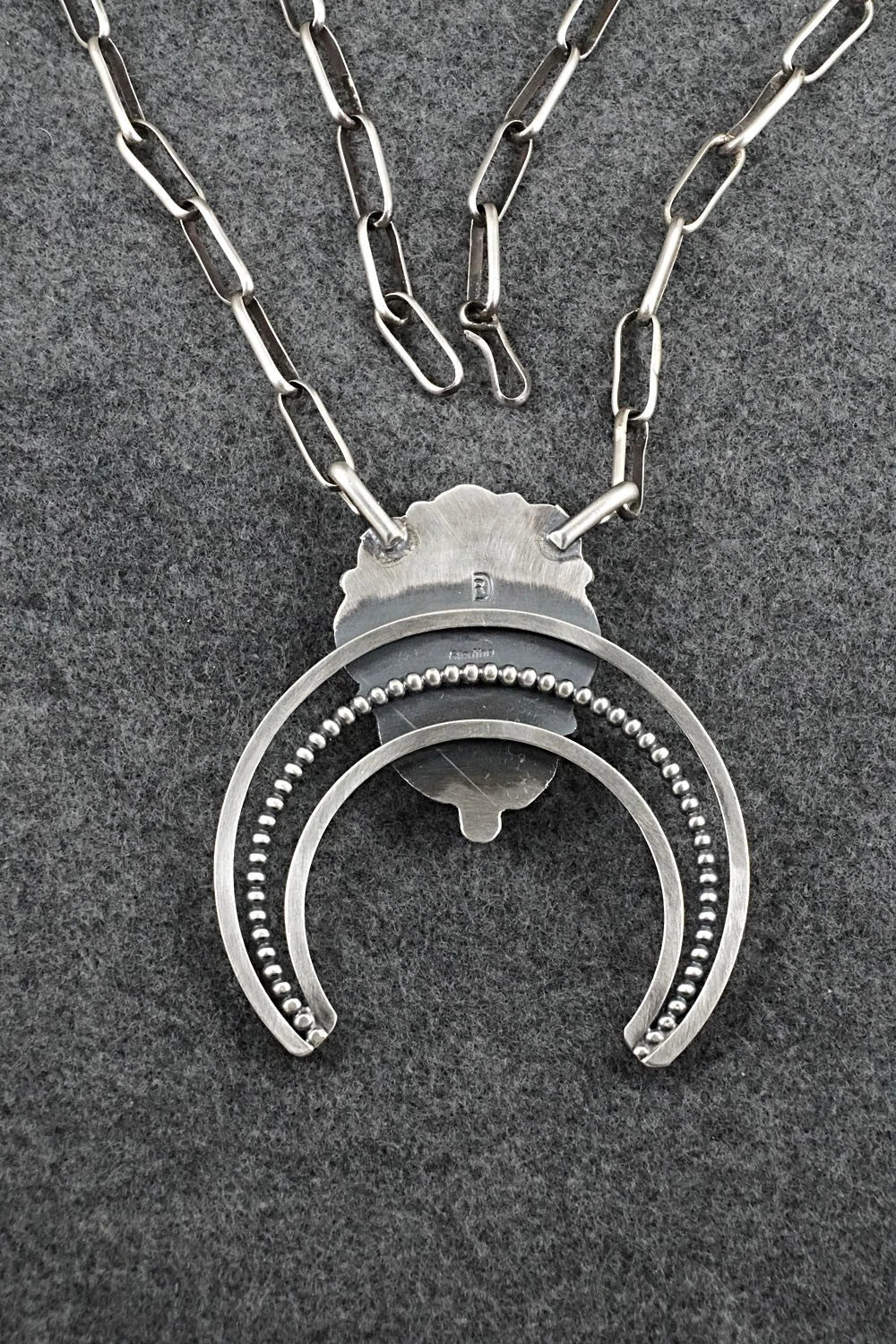 Turquoise & Sterling Silver Necklace - Raymond Delgarito