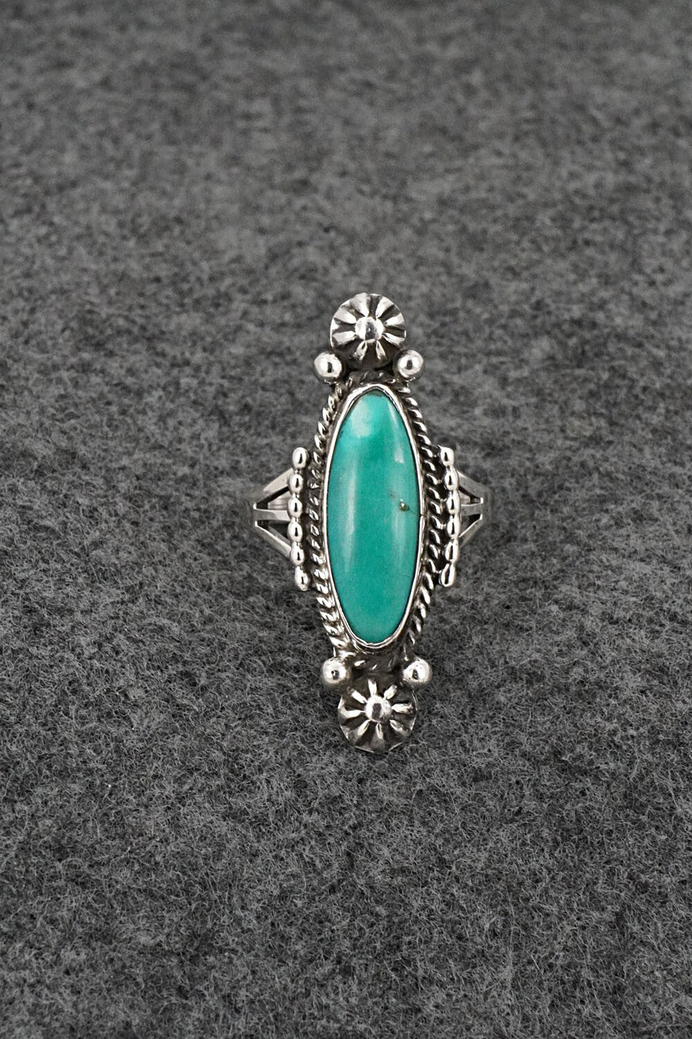 Turquoise & Sterling Silver Ring - Daniel Benally - Size 6
