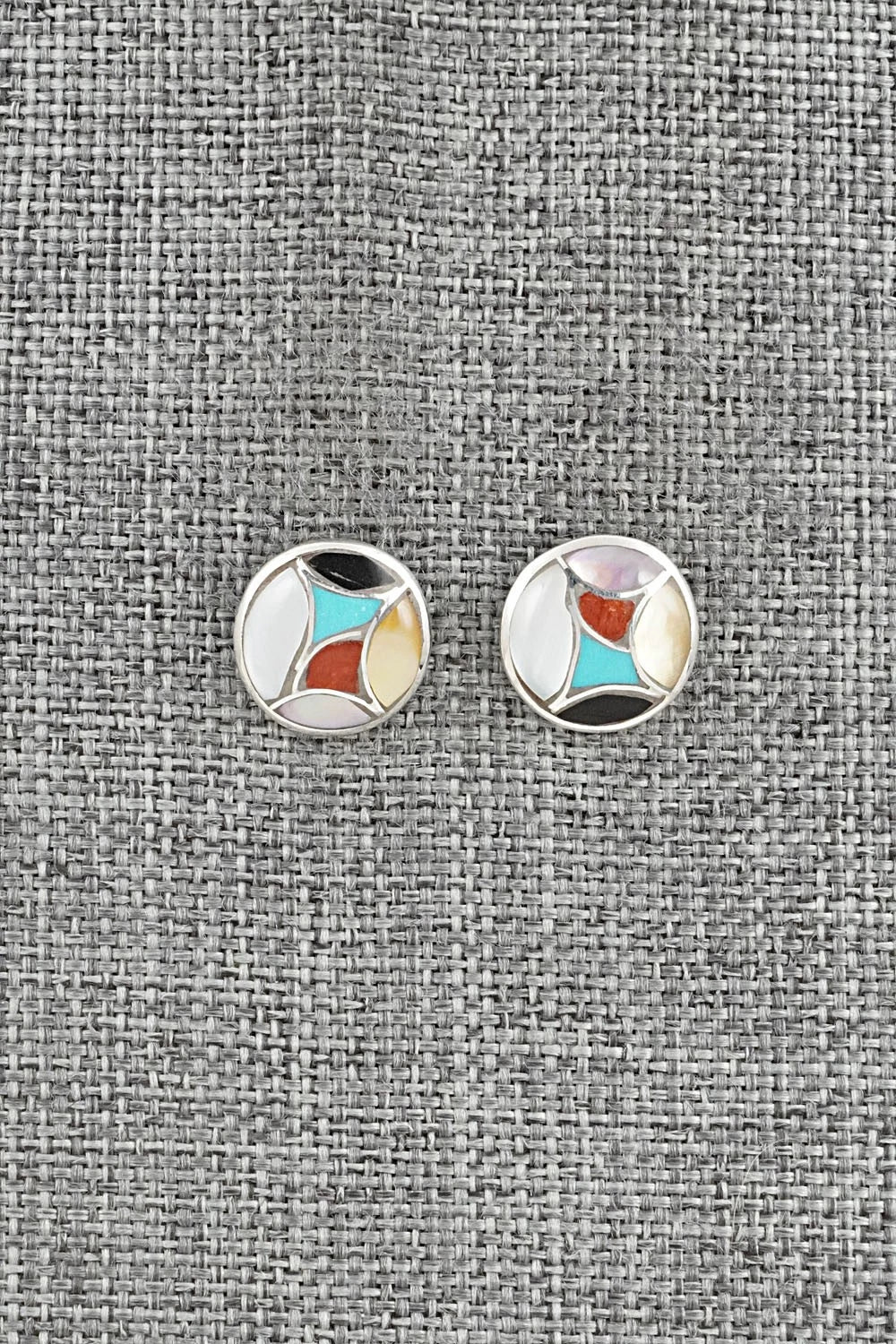 Multi-Stone & Sterling Silver Earrings - Orena Leekya