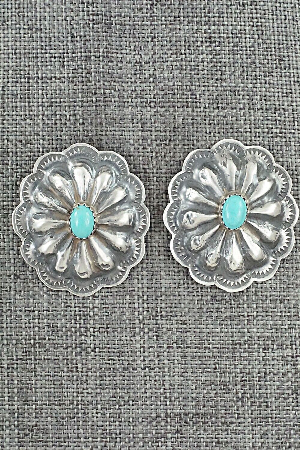 Turquoise & Sterling Silver Earrings - Rita Lee