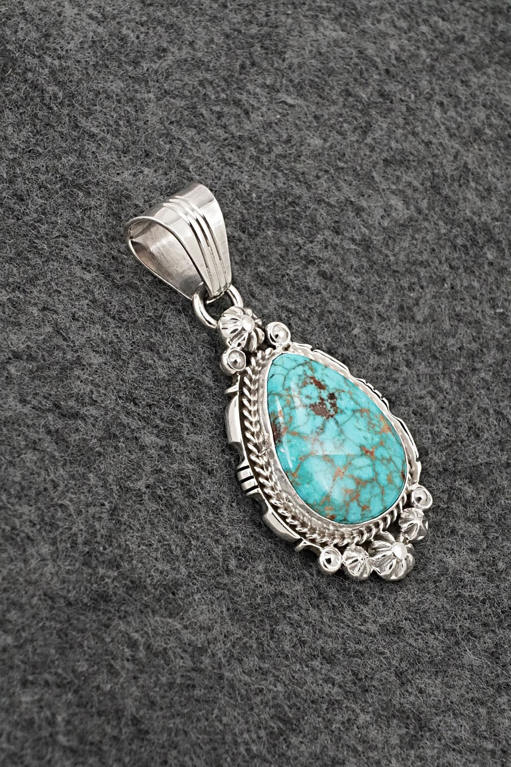 Turquoise & Sterling Silver Pendant - Daniel Benally