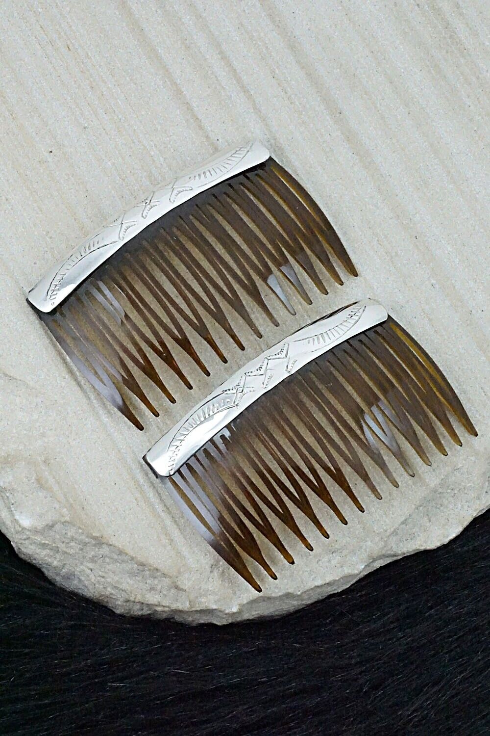 Sterling Silver Hair Combs - Randall Dalgai