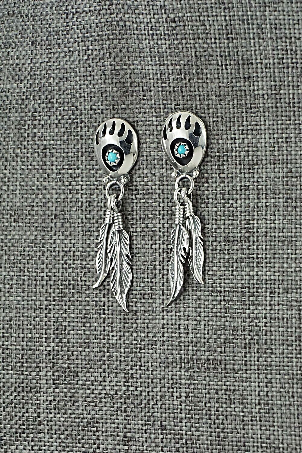 Turquoise & Sterling Silver Earrings - Annie Spencer