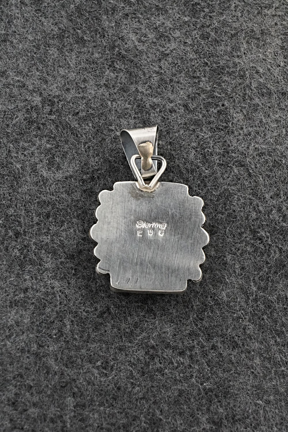 Turquoise & Sterling Silver Pendant - Eugene Gruber