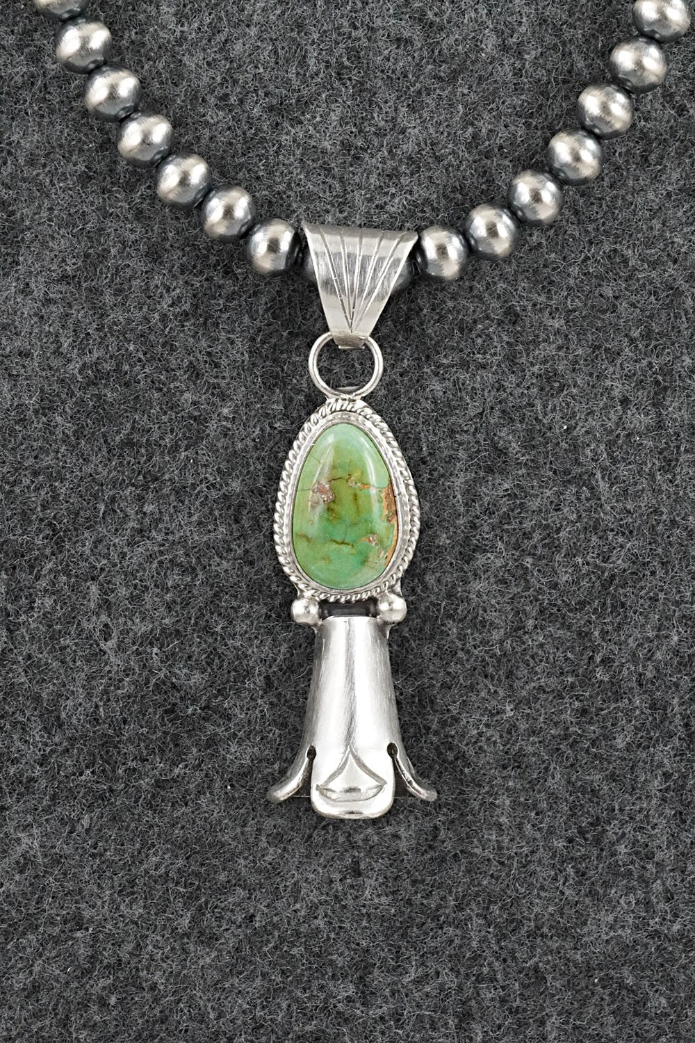 Turquoise & Sterling Silver Necklace - Samuel Yellowhair