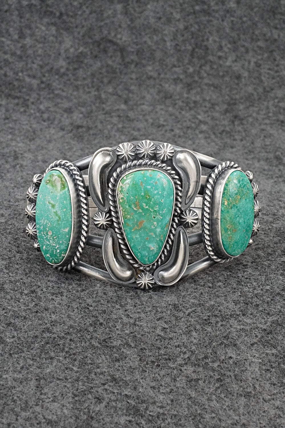 Turquoise & Sterling Silver Bracelet - Raymond Delgarito