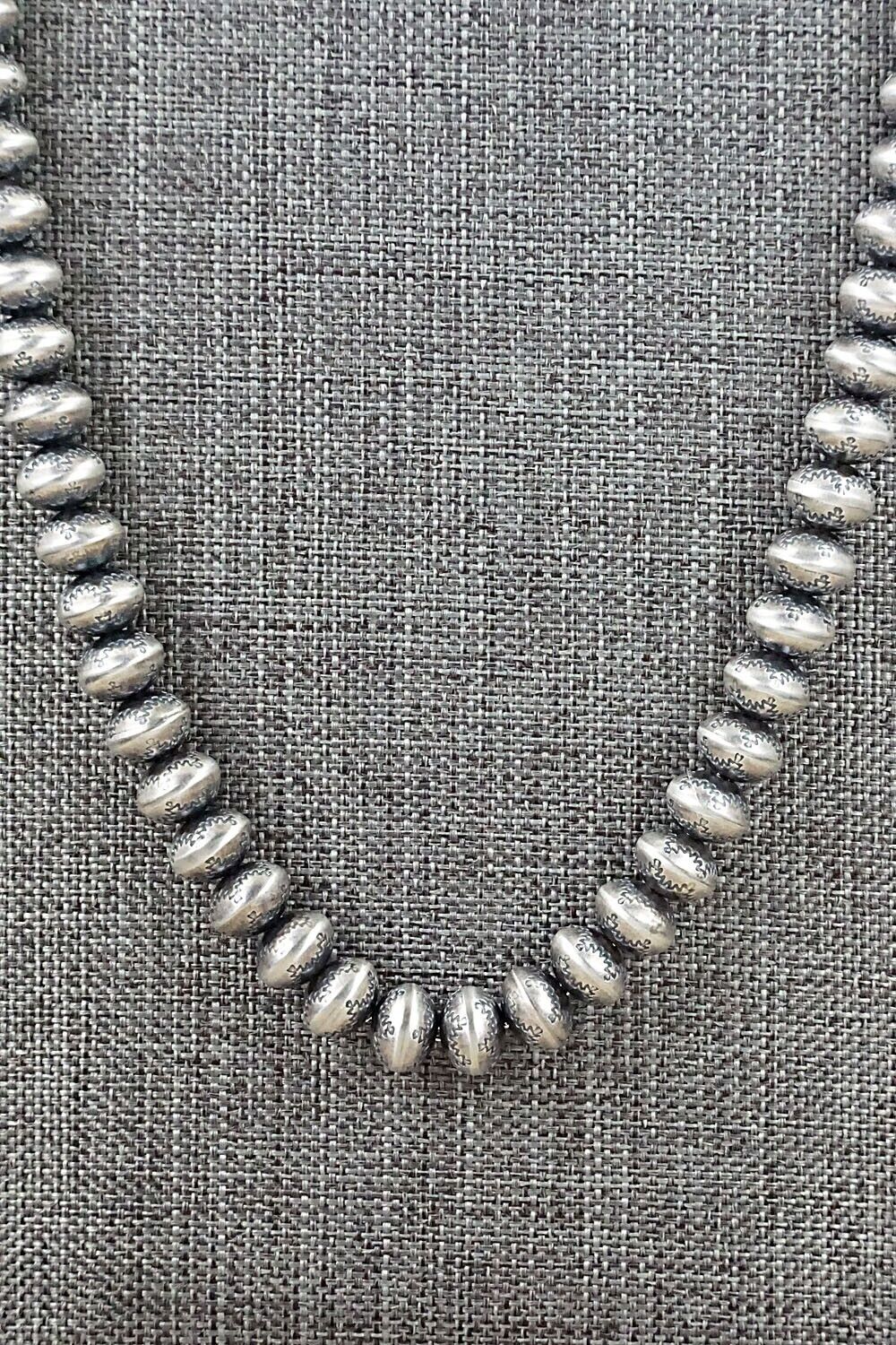 Sterling Silver Navajo Pearl Necklace - Bryannen Halwood