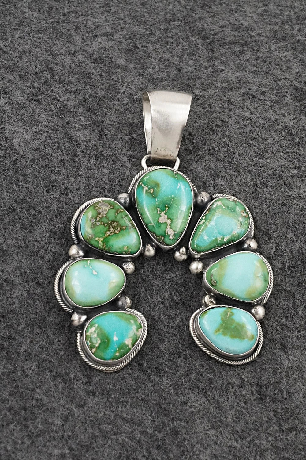 Turquoise & Sterling Silver Pendant - Paul Livingston