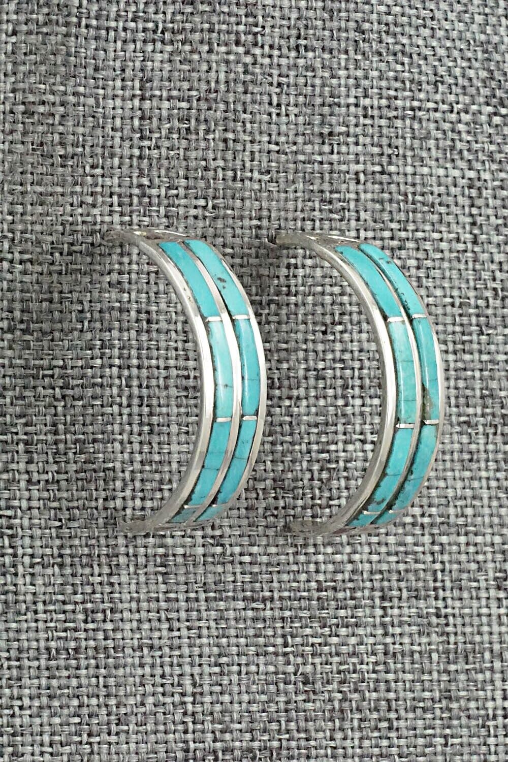 Turquoise & Sterling Silver Earrings - Andrew Enrico