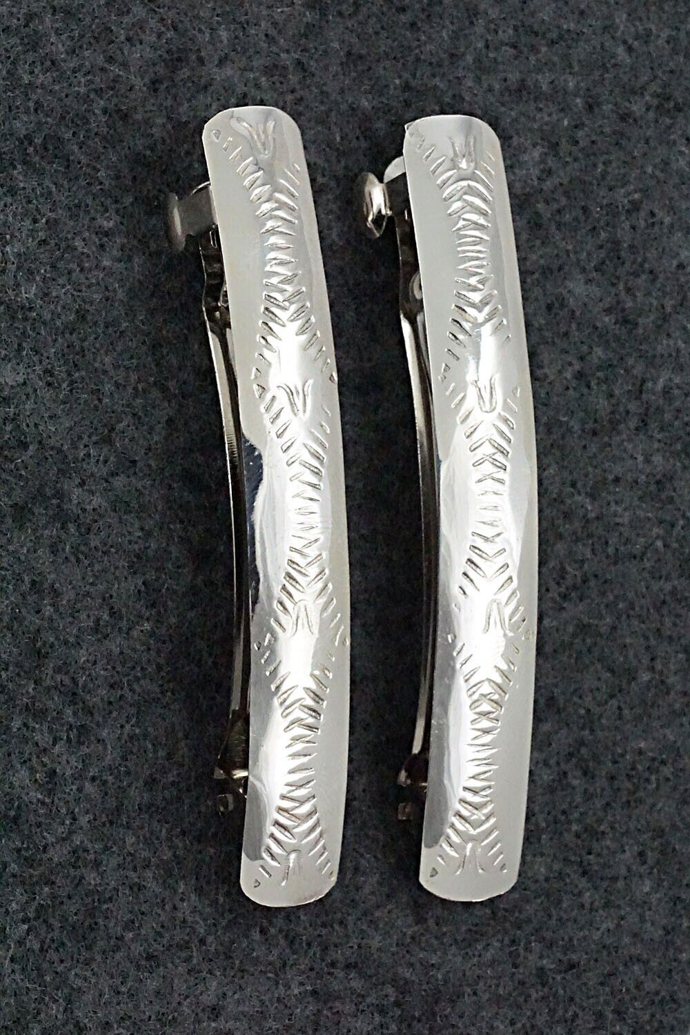 Sterling Silver Hair Barrettes - Randall Dalgai