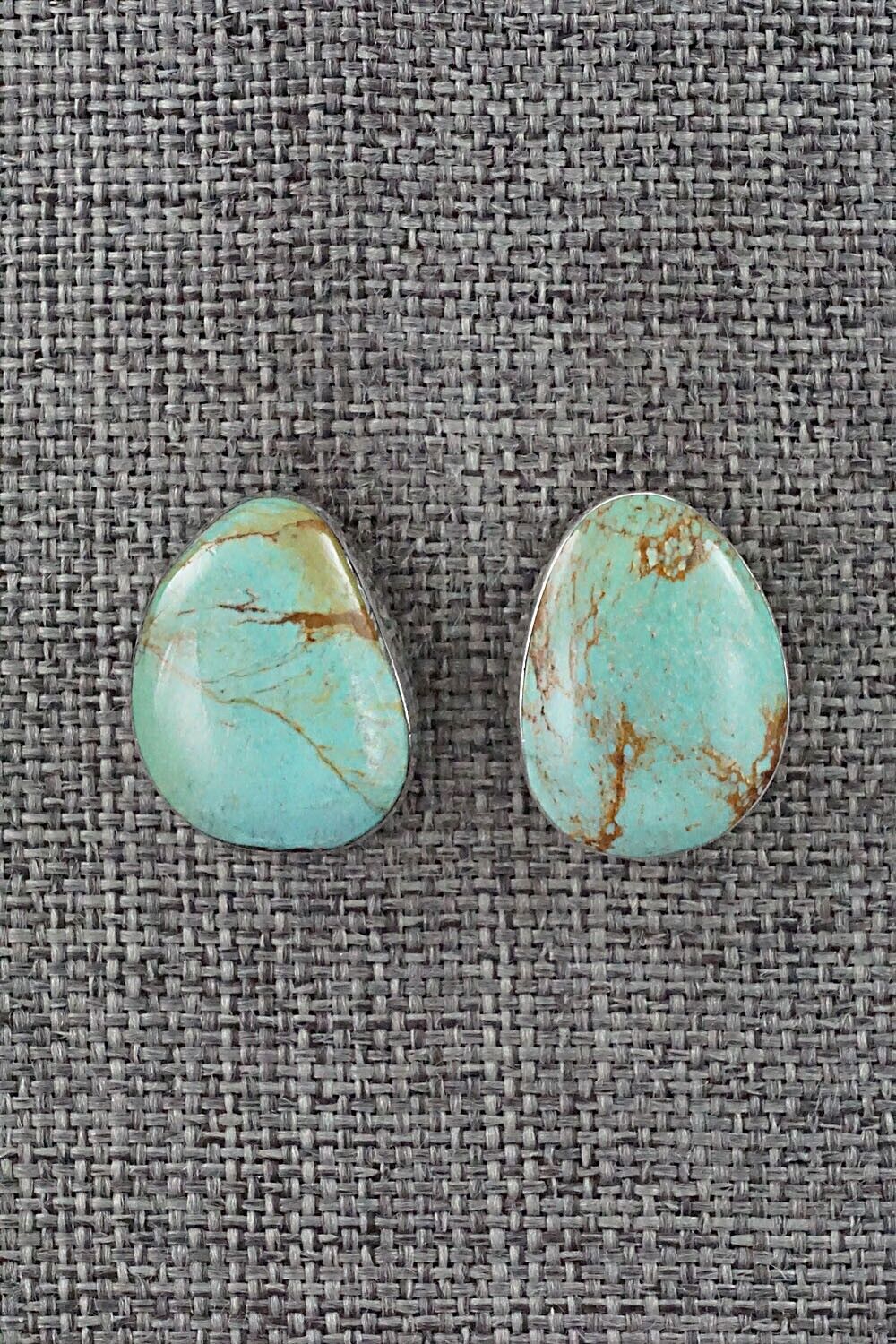 Turquoise and Sterling Silver Earrings - Sharon McCarthy