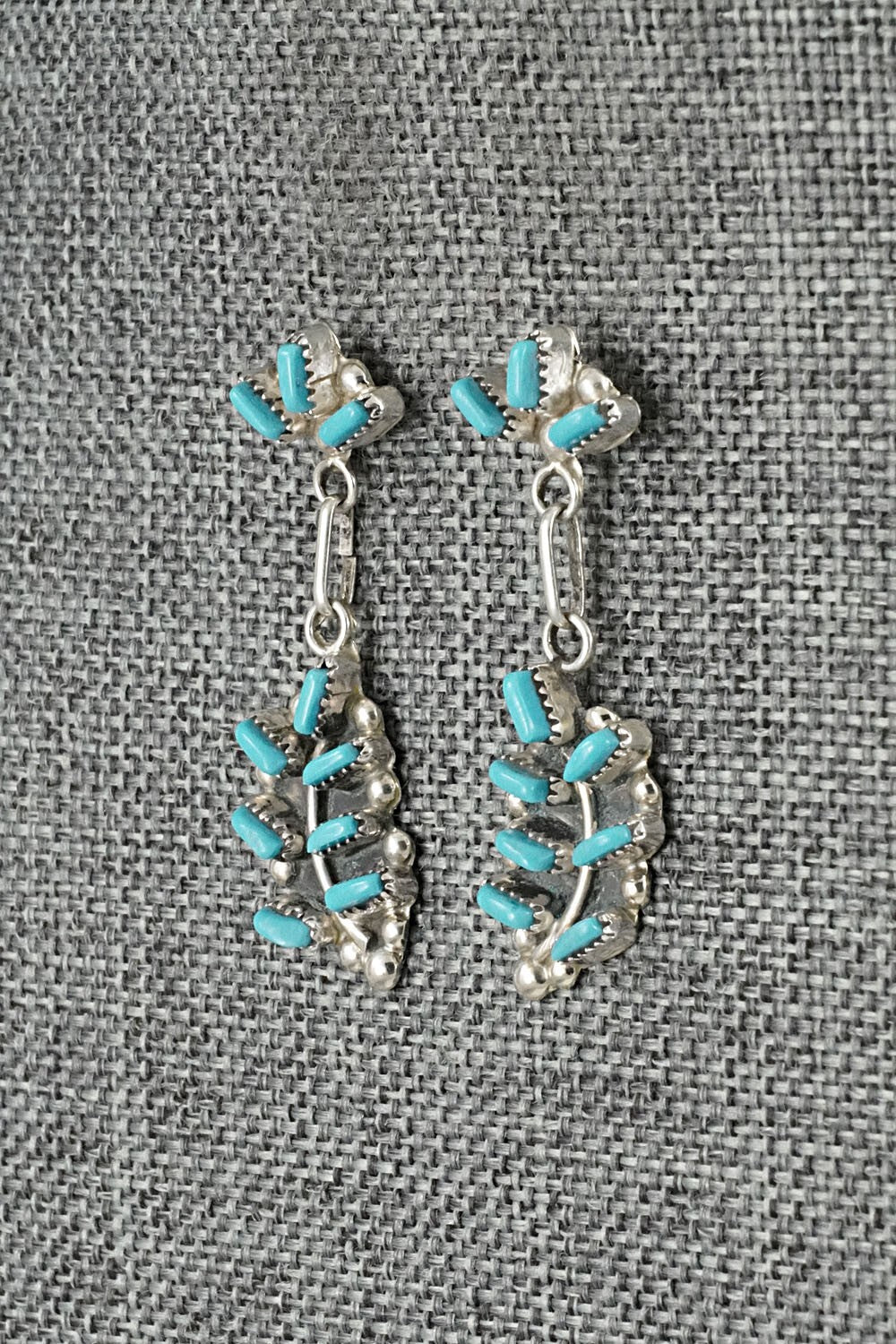 Turquoise & Sterling Silver Earrings - Vickie Johnson
