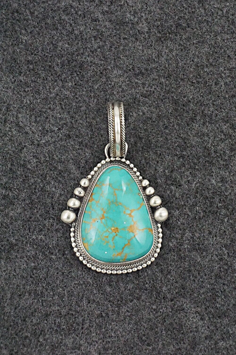 Turquoise & Sterling Silver Pendant - Kathleen Livingston