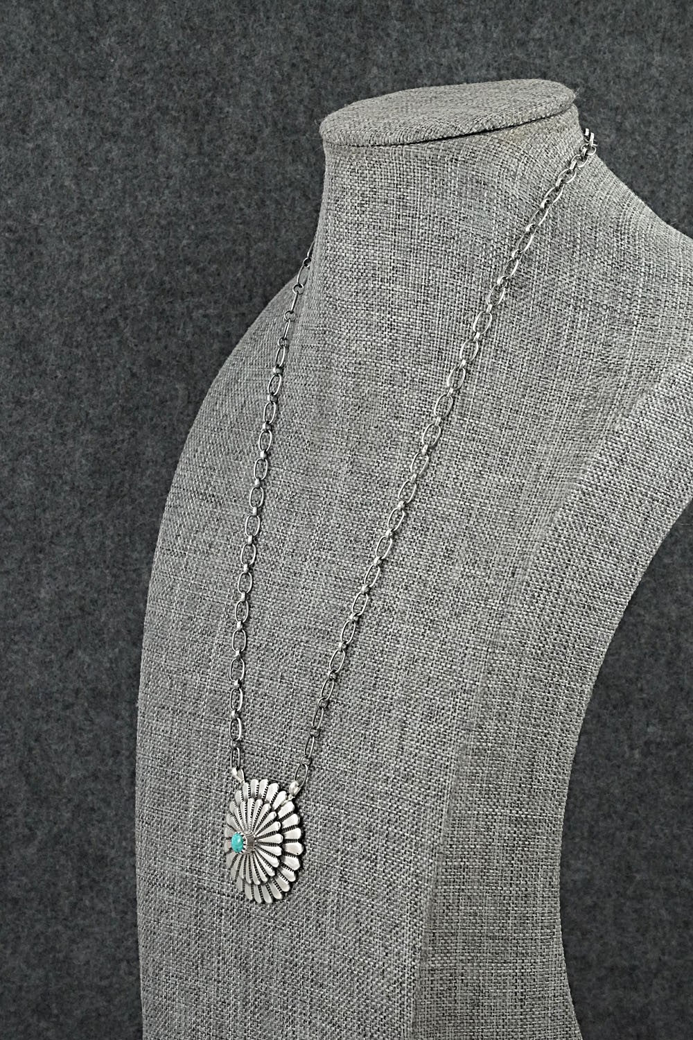 Turquoise & Sterling Silver Necklace - Sheldon Mariano