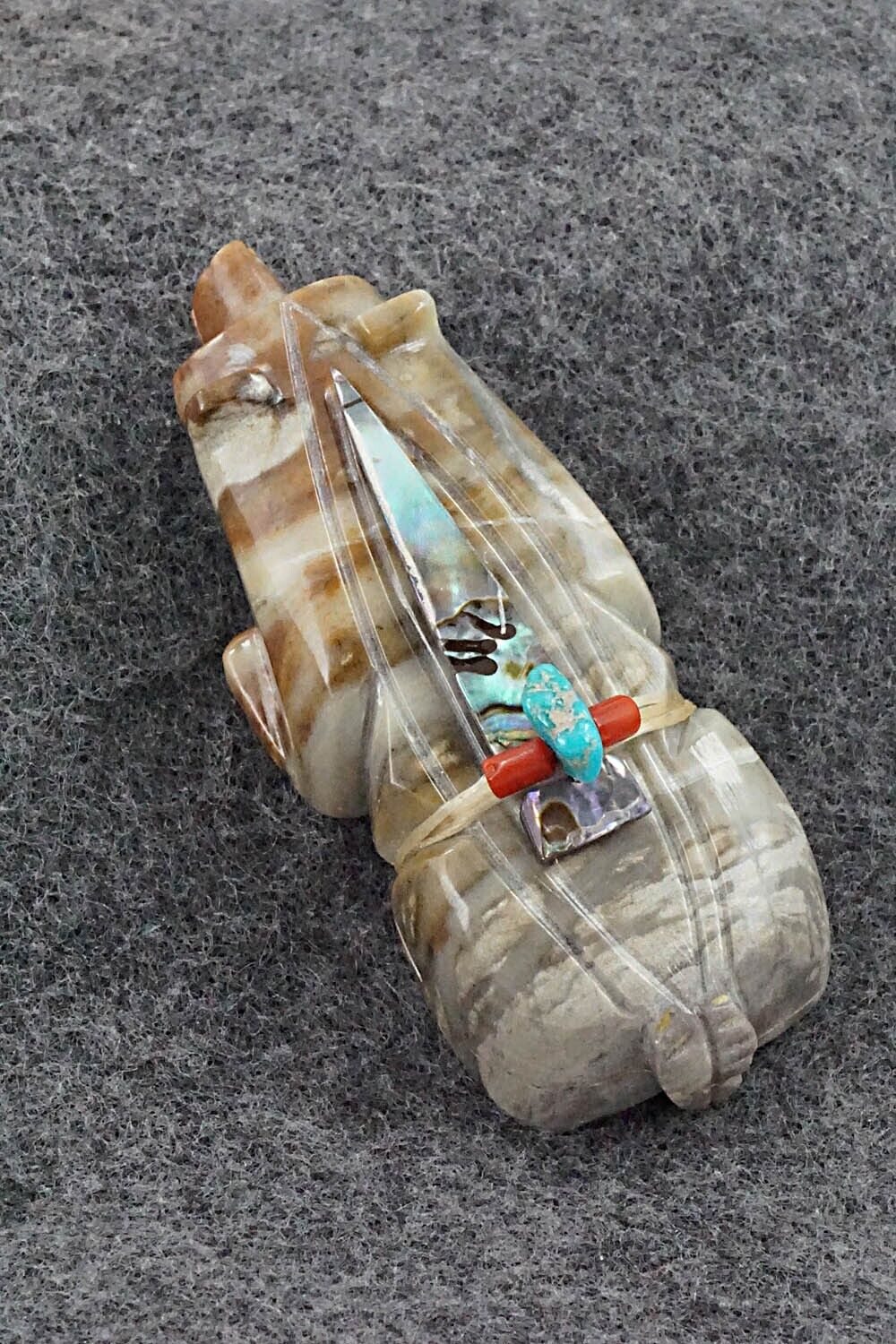 Badger Zuni Fetish Carving - Alex Tsethlikai