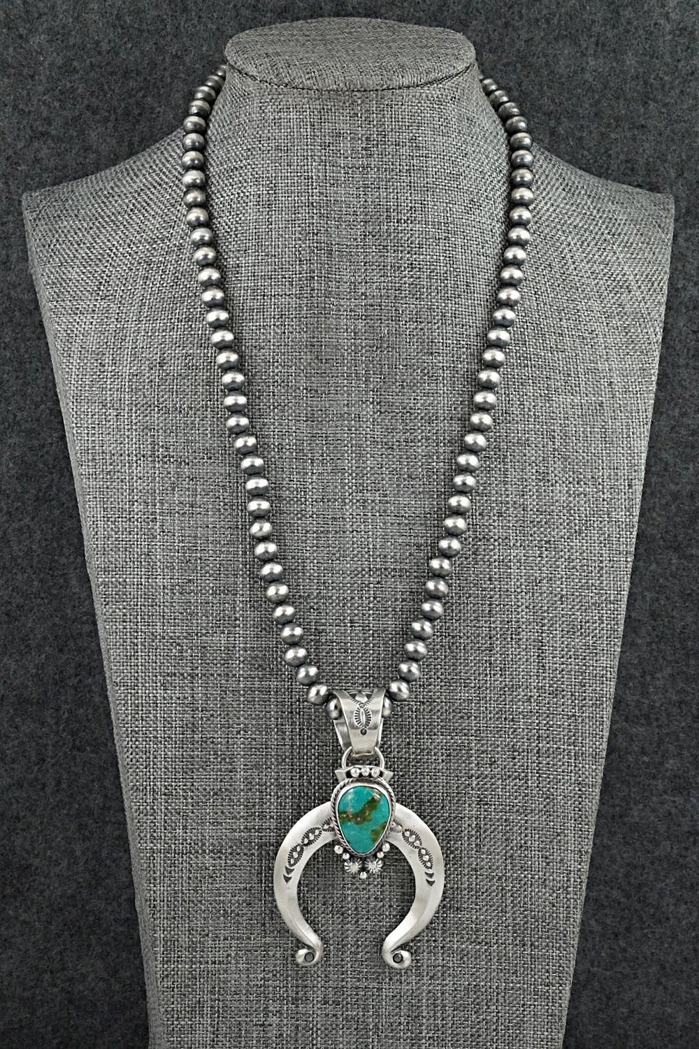 Turquoise & Sterling Silver Necklace - Samuel Yellowhair
