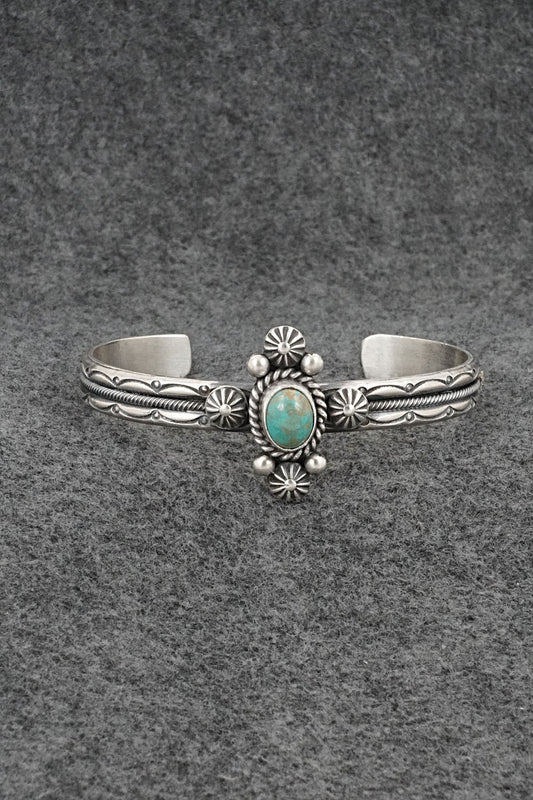 Turquoise & Sterling Silver Bracelet - Michael Calladitto