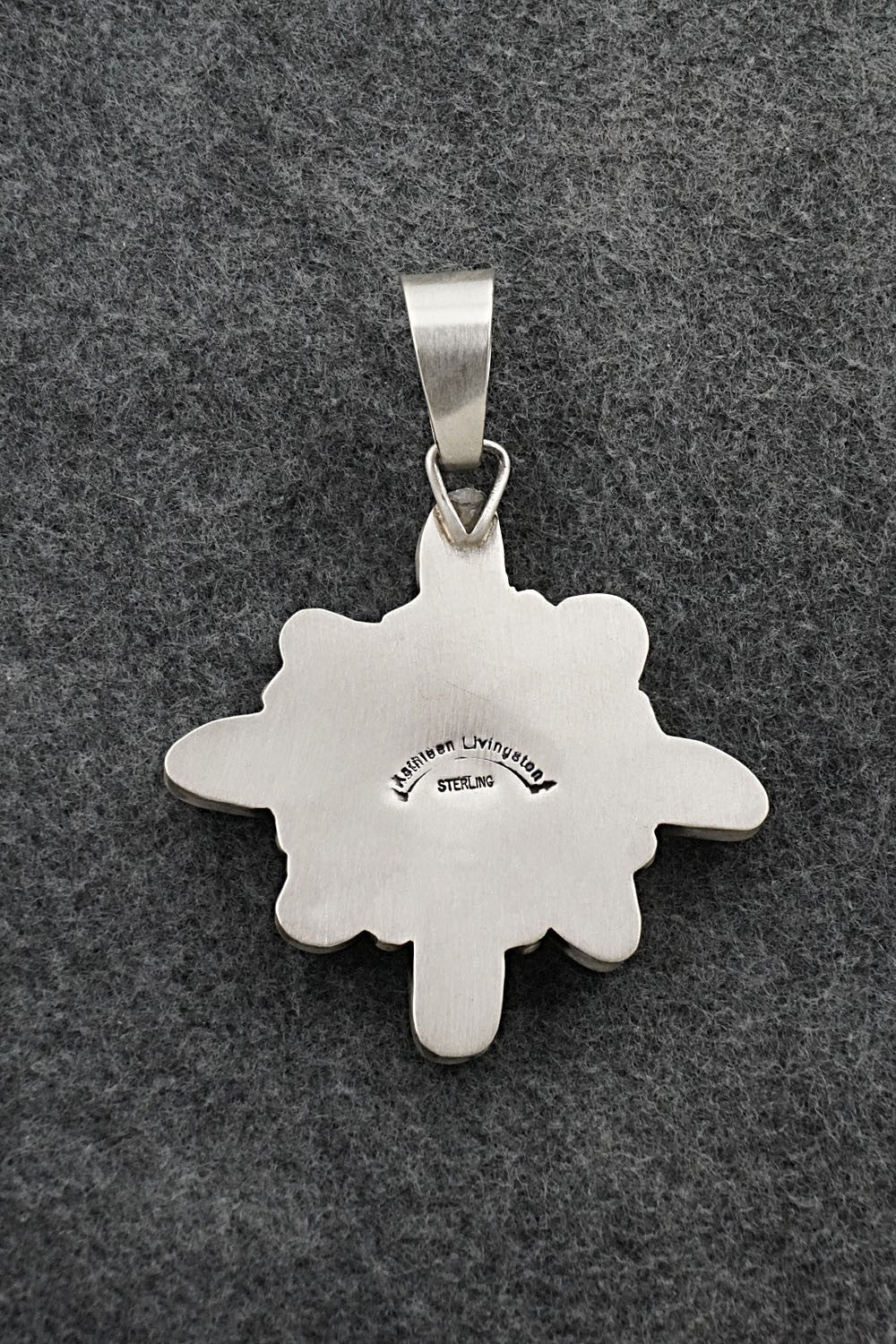Turquoise & Sterling Silver Pendant - Kathleen Livingston
