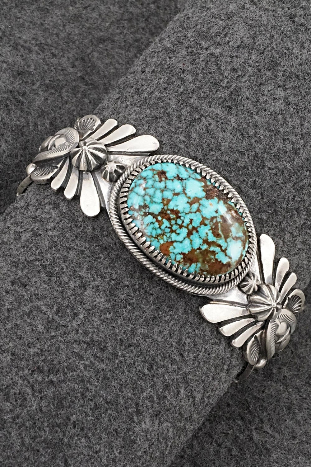 Turquoise & Sterling Silver Bracelet - Mark Yazzie