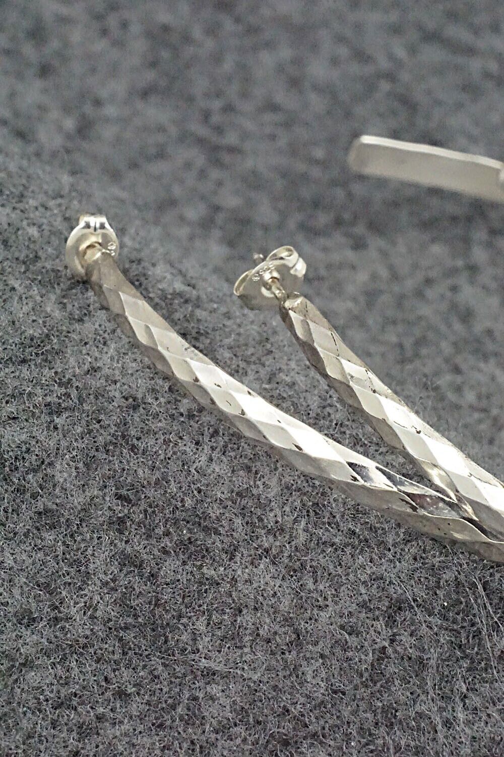 Sterling Silver Large Hoop Earrings - Nashina Leonard