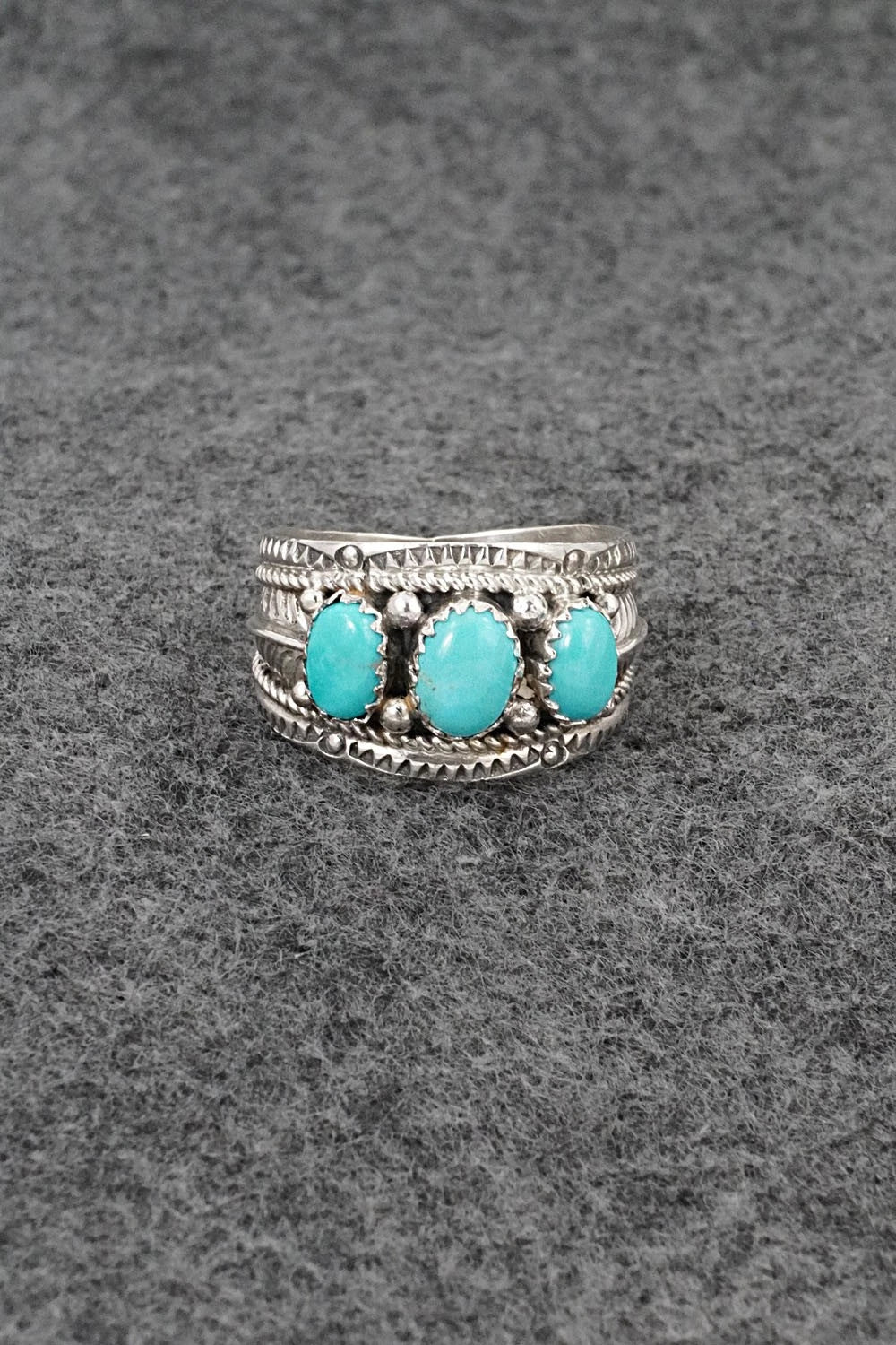 Turquoise & Sterling Silver Ring - Betty Begaye - Size 10