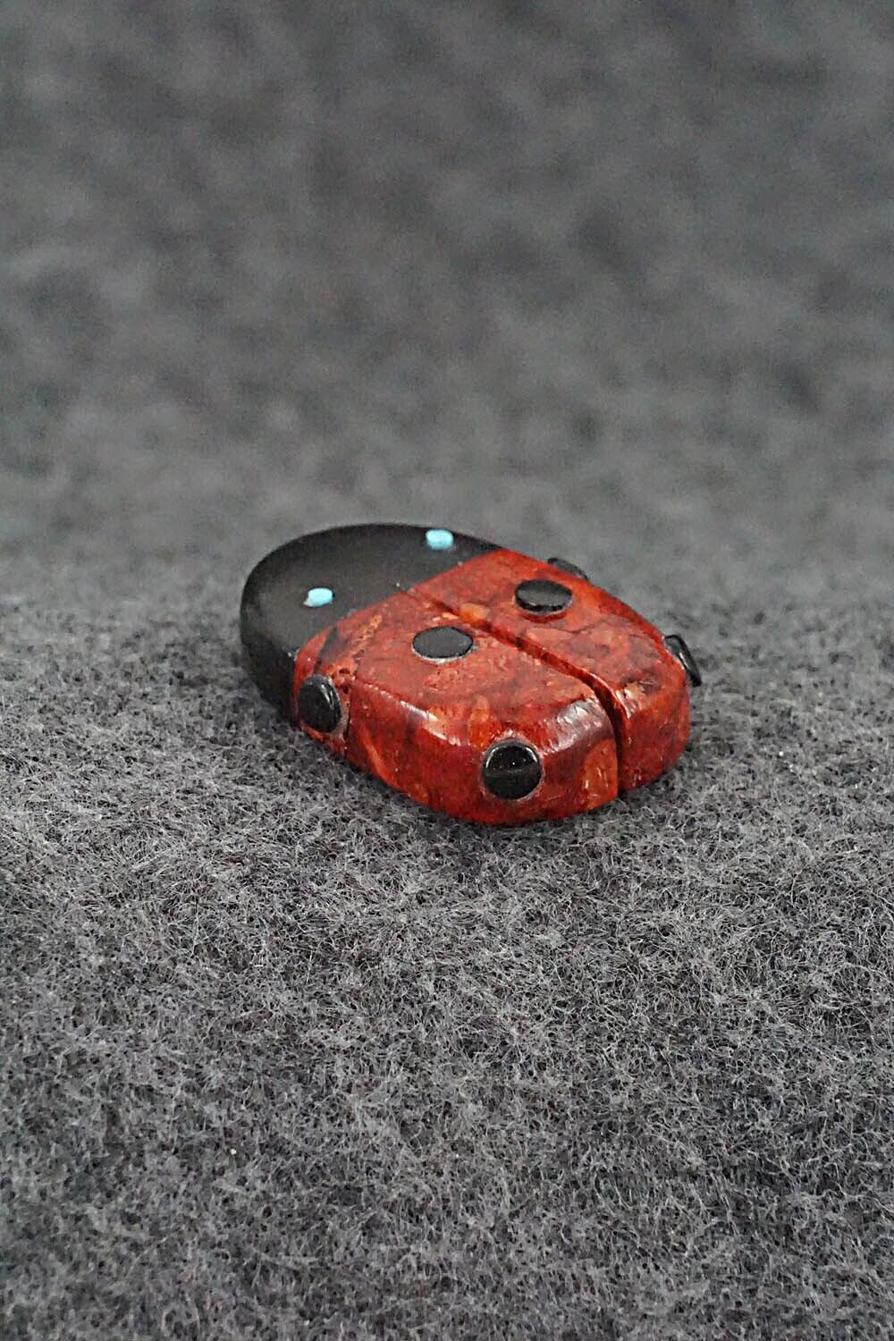 Ladybug Zuni Fetish Carving - Reynold Lunasee