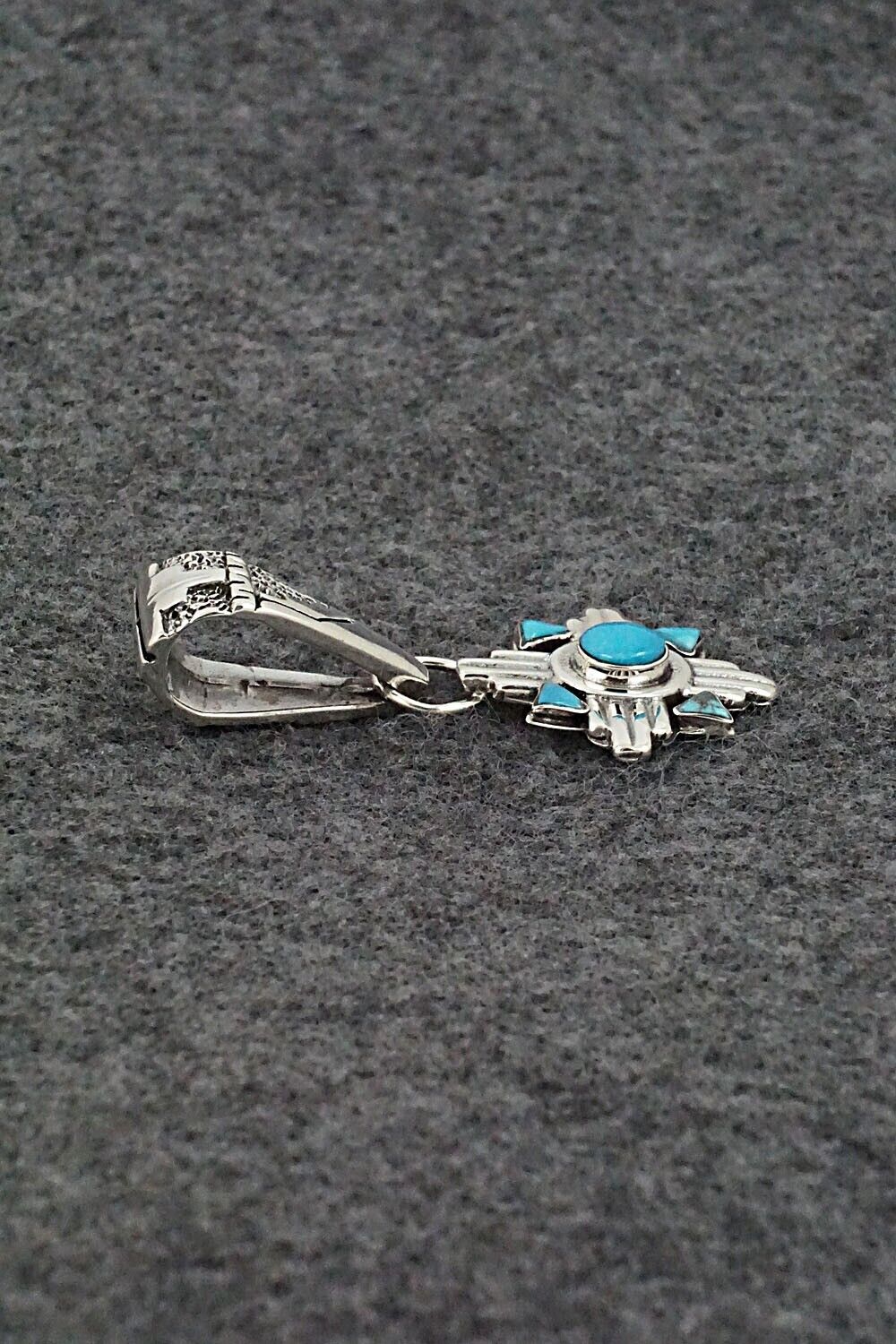 Turquoise and Sterling Silver Pendant - Sadie Jim