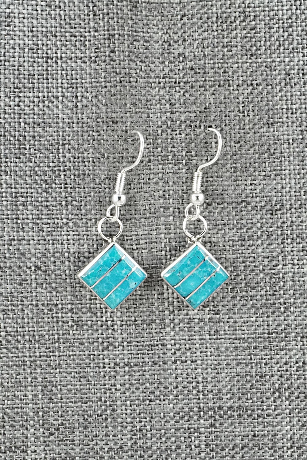 Turquoise and Sterling Silver Earrings - Michelle Haloo