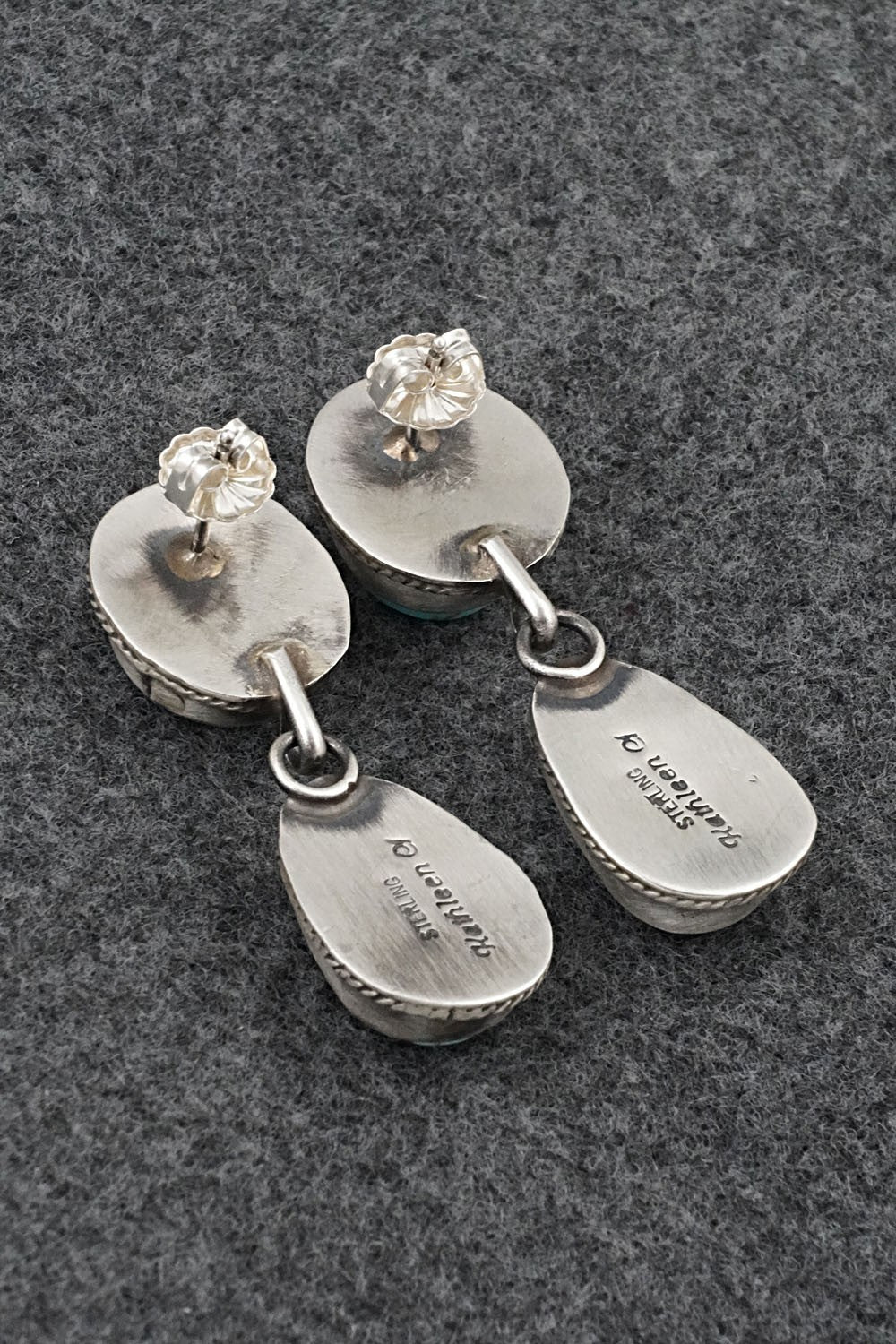 Turquoise & Sterling Silver Earrings - Kathleen Chavez