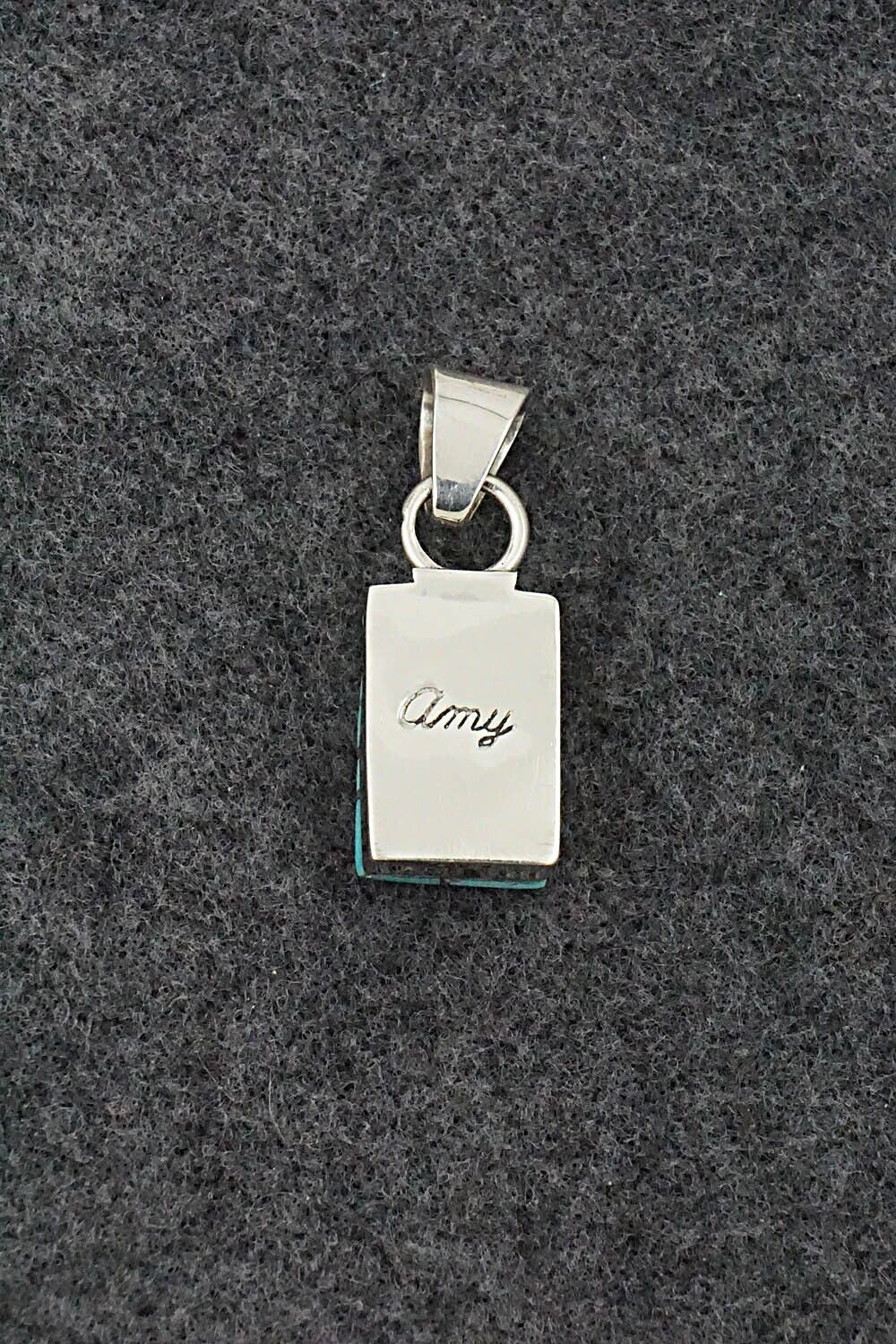 Turquoise & Sterling Silver Pendant - Amy Wesley