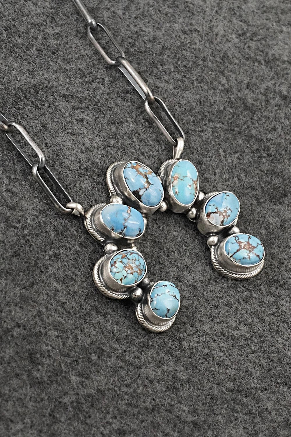 Turquoise & Sterling Silver Necklace - Darrin Livingston