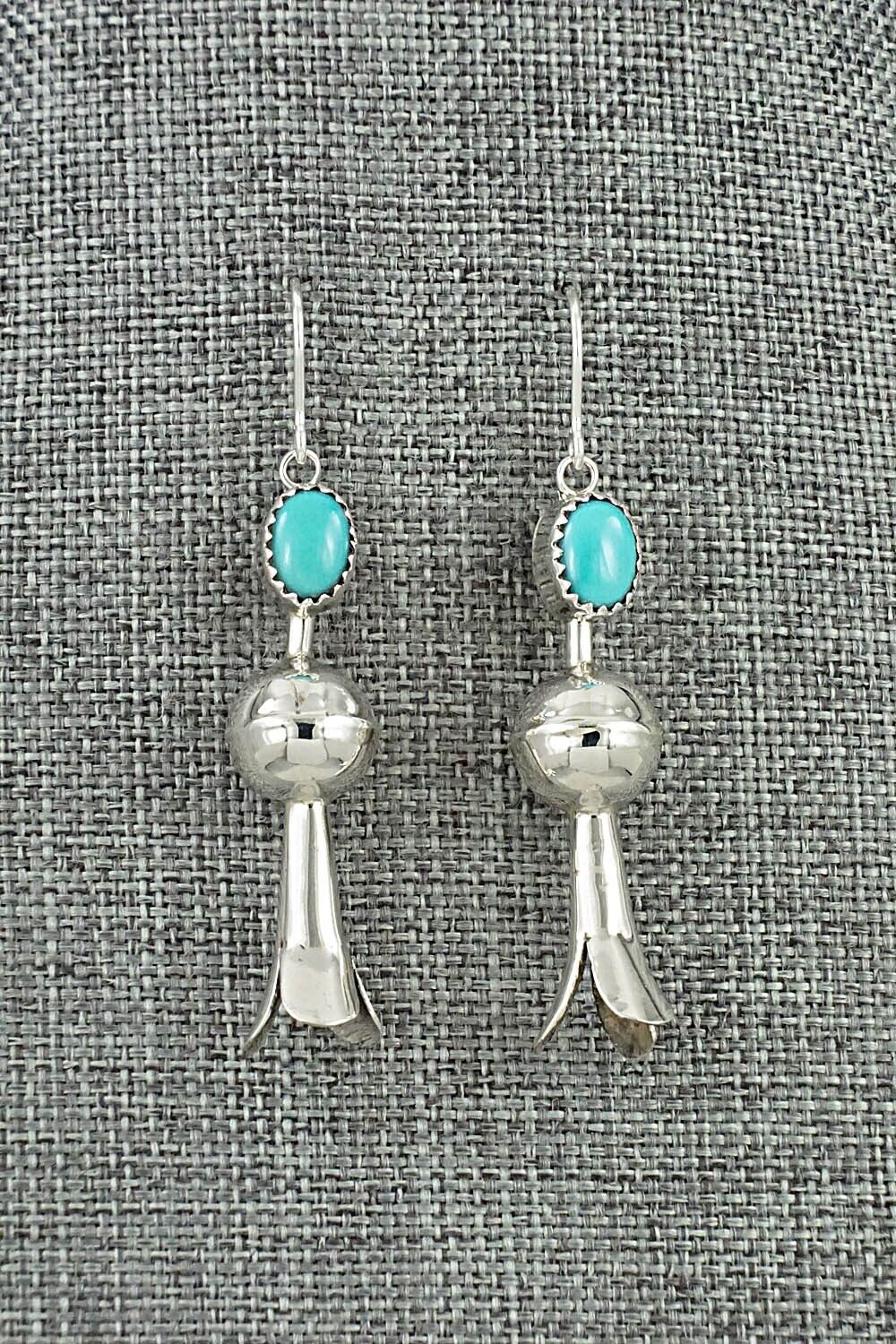 Turquoise & Sterling Silver Earrings - Emily Tsosie
