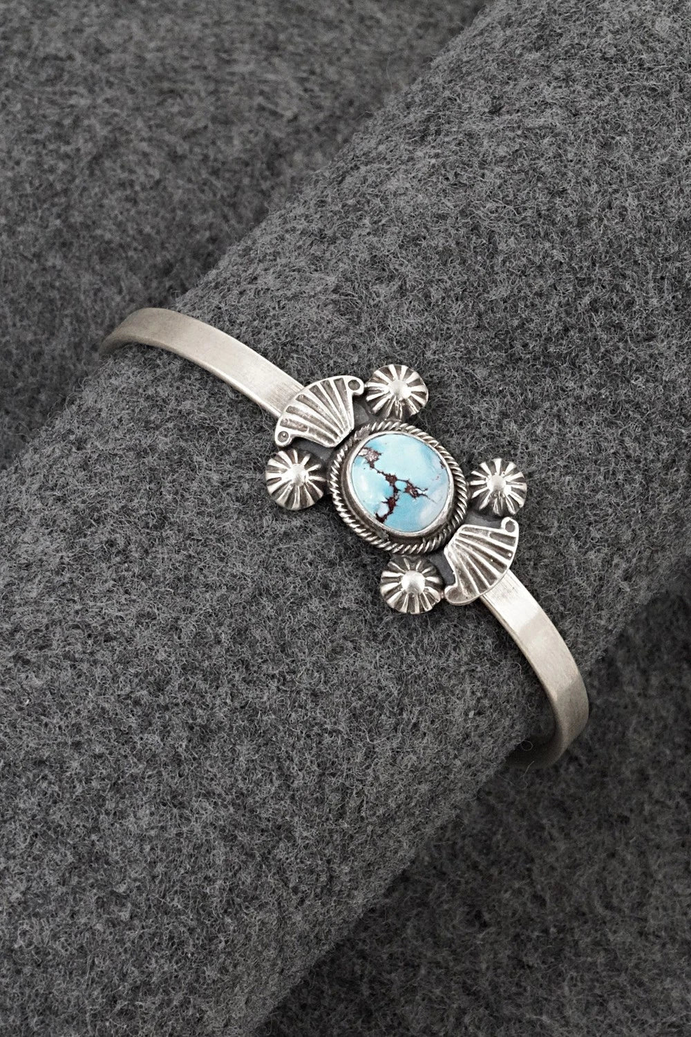 Turquoise & Sterling Silver Bracelet - Genevieve Francisco