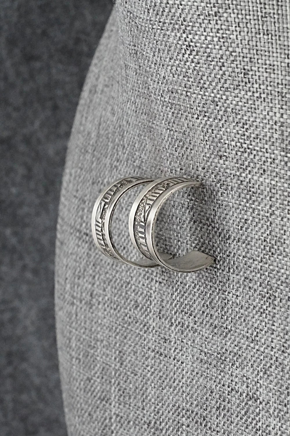 Sterling Silver Hoop Earrings - Elaine Becenti