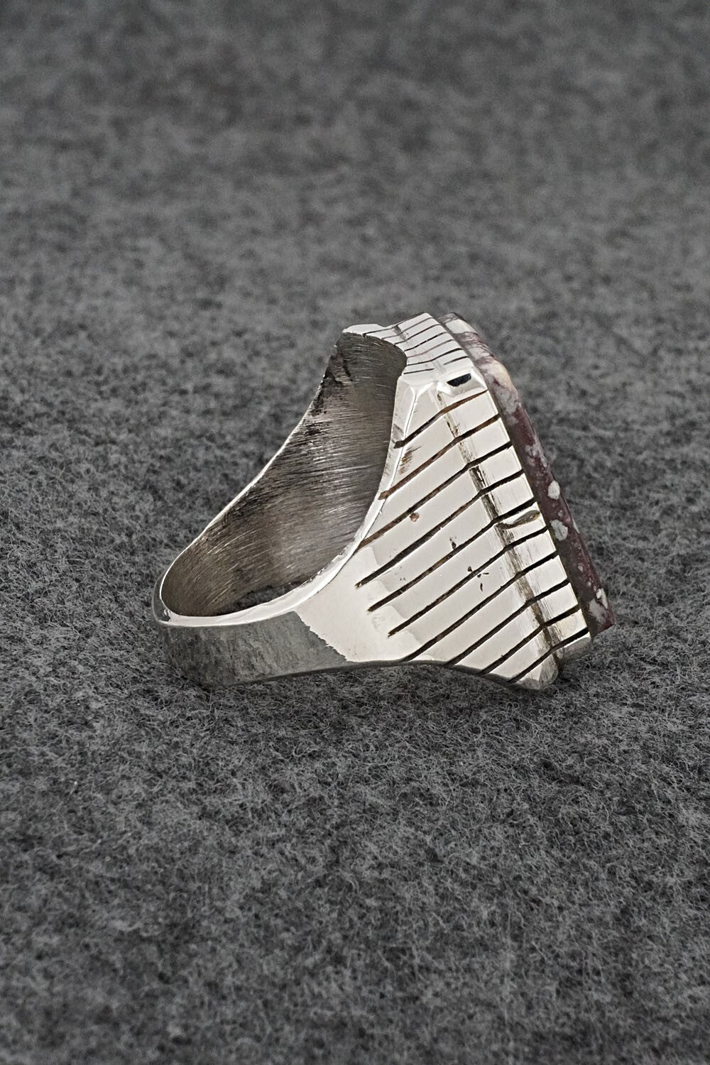 Wild Horse & Sterling Silver Ring - Trevor Jack - Size 12.5