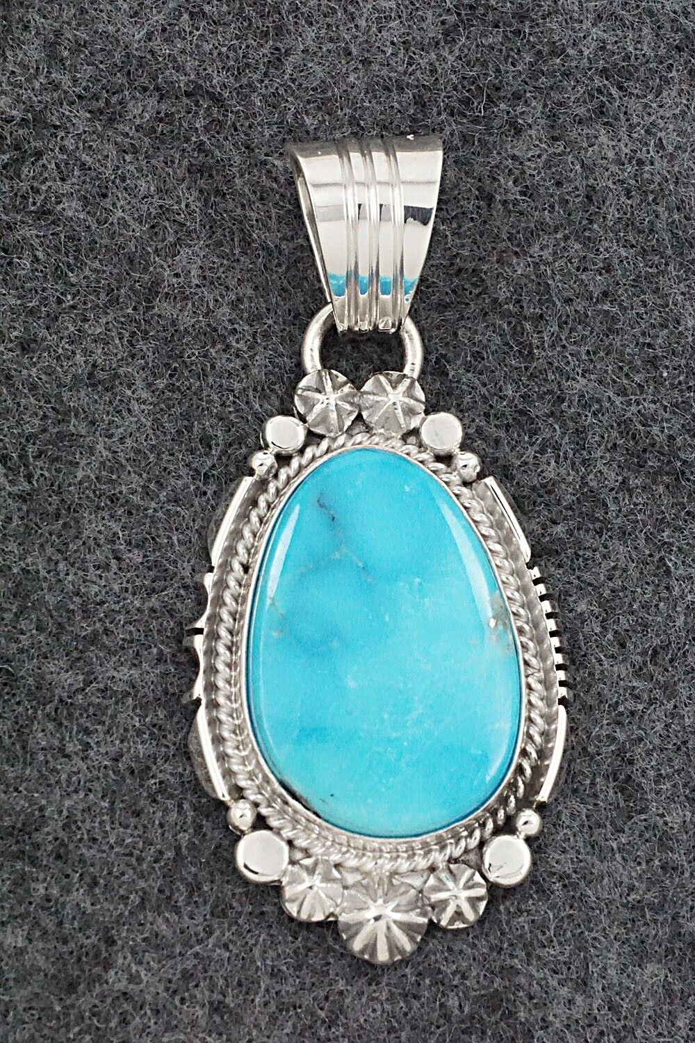 Turquoise & Sterling Silver Pendant - Daniel Benally