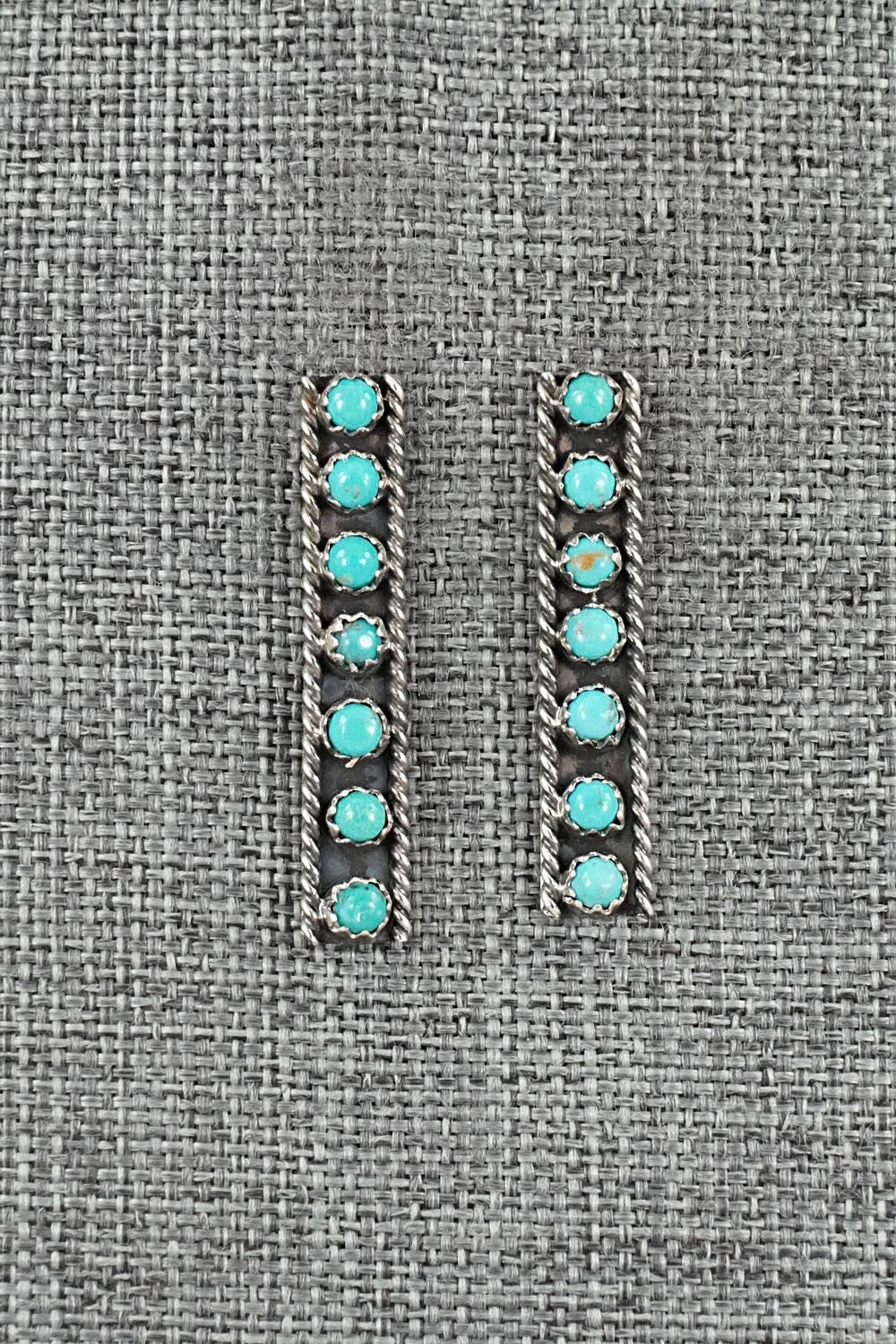 Turquoise & Sterling Silver Earrings - Dominic Duboise