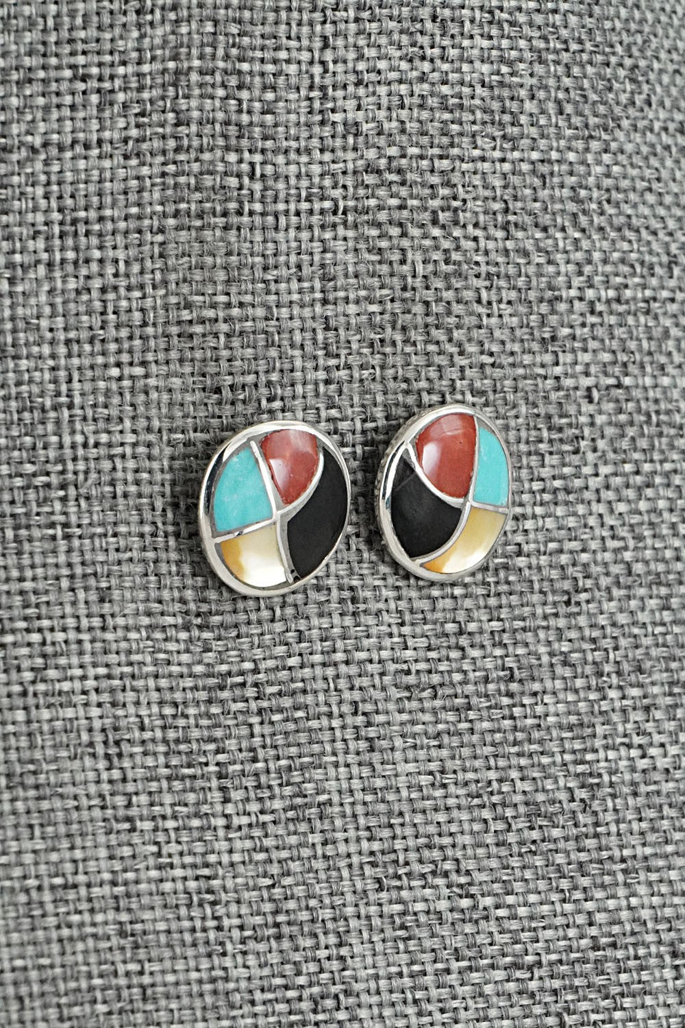 Multi-Stone & Sterling Silver Earrings - Orena Leekya