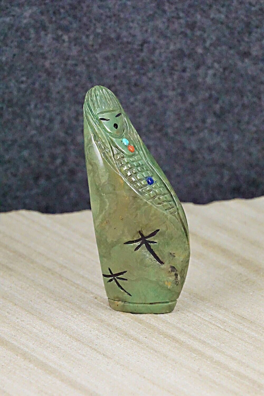 Corn Maiden Zuni Fetish Carving - Sandra Quandelacy