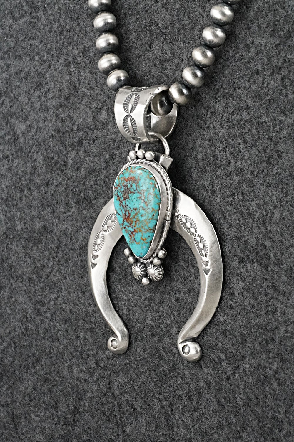 Turquoise & Sterling Silver Necklace - Samuel Yellowhair