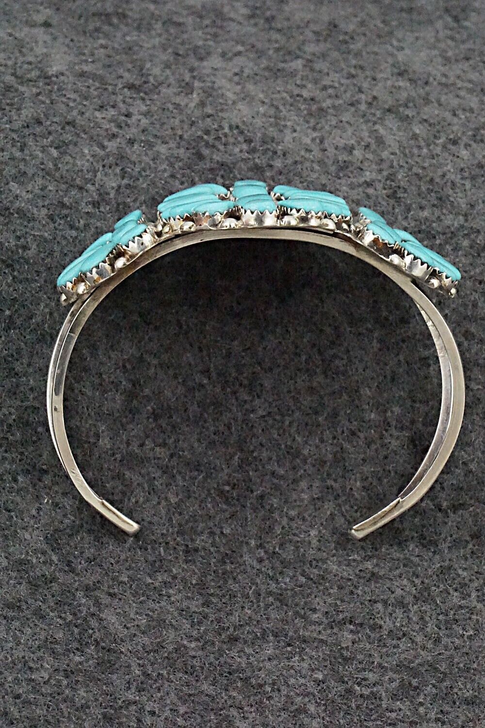 Turquoise & Sterling Silver Bracelet - Evangeline Tsabetsaye