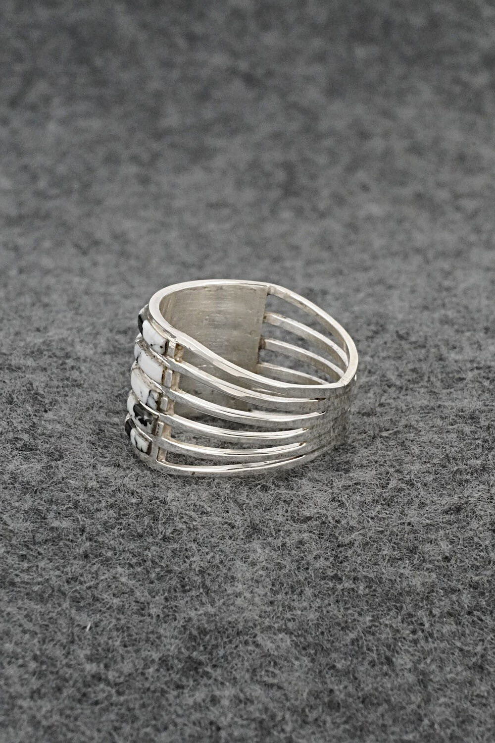 White Buffalo & Sterling Silver Ring - Jamie Johnson - Size 10